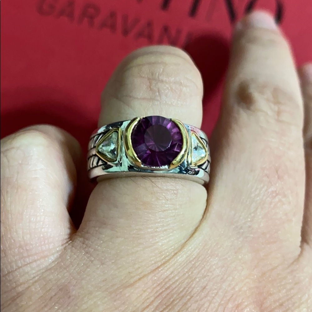 🖤Purple💕stone ring - Picture 6 of 11